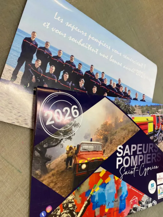 Création et impression des calendriers des pompiers de Saint-Cyprien, Alenya, Latour-bas-Elne