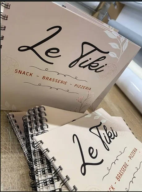 Création d’un menu spirale sur mesure pour un restaurant à Saint-Cyprien, Saint-Cyprien, Impulse Communication